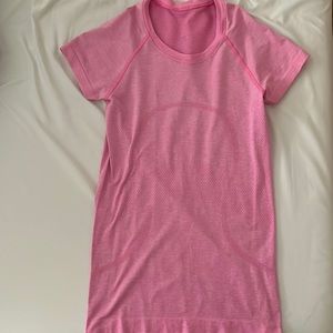 swiftly tech t-shirt pink lululemon